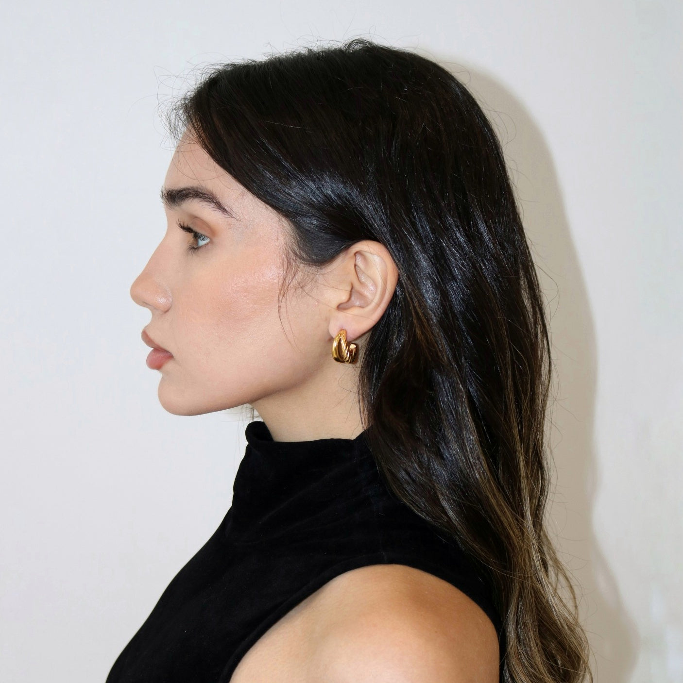 Celine Double Twist Hoop Earrings - Cerise Jewelry