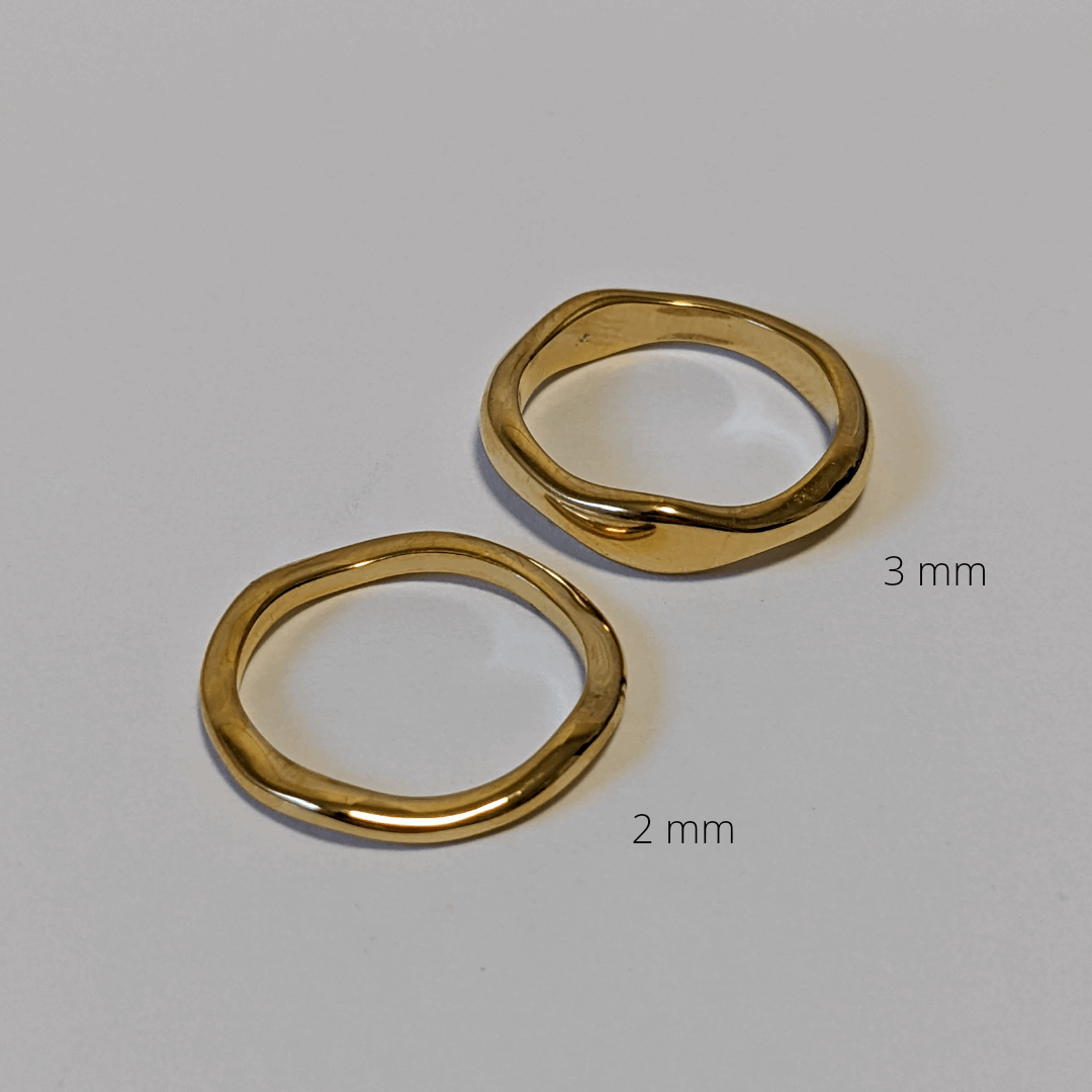 Tidal Irregular Band Ring