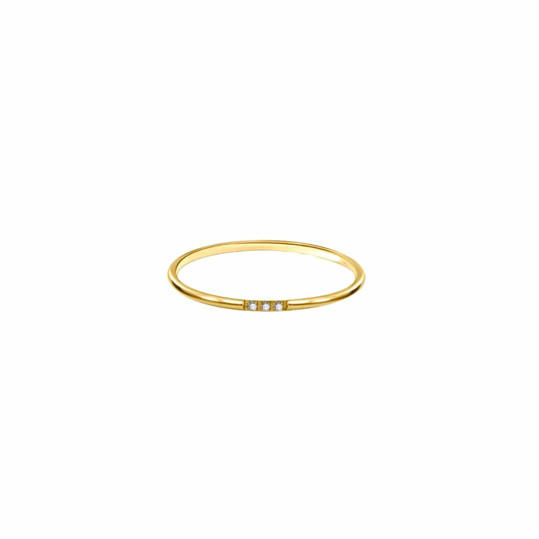 Ember Dainty CZ Ring - Cerise Jewelry