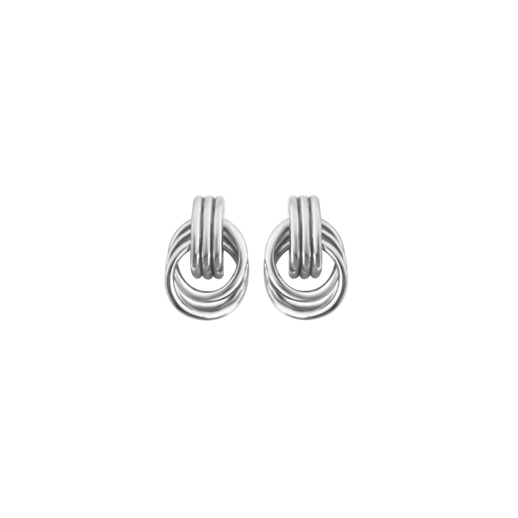 Cerise-Jewelry-Gia-Mini-Knot-Earrings-Silver