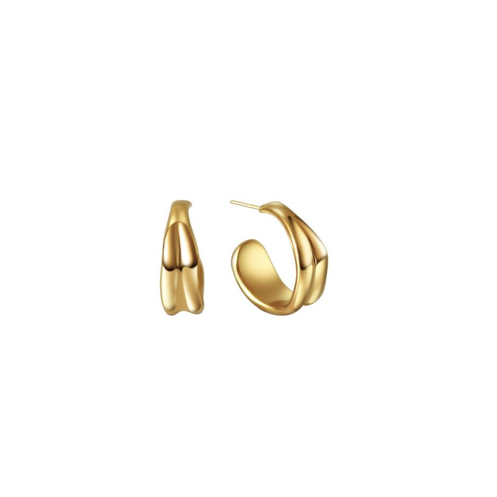 Cerise Jewelry Florian Abstract Hoop Earrings