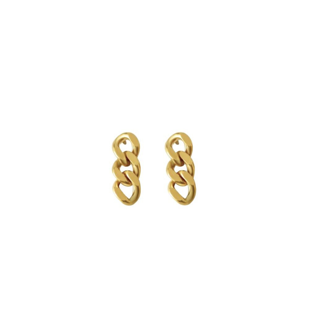 Cerise Jewelry Miele Chainlink Drop Earrings