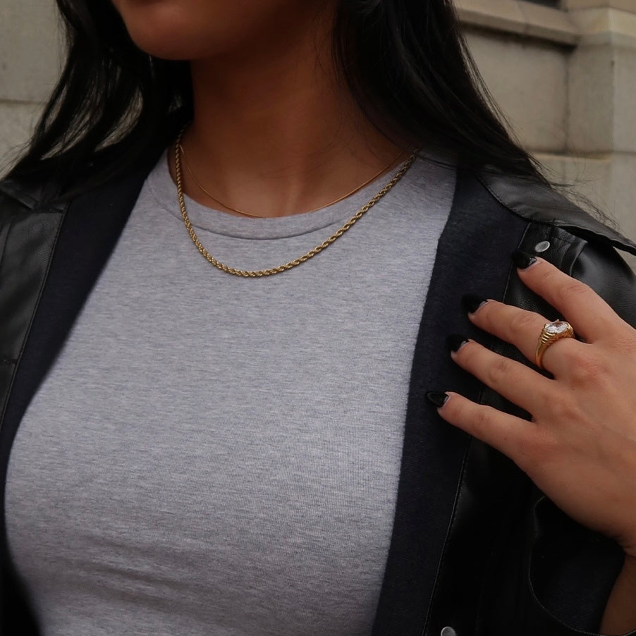 Seint Thin Rope Chain Necklace