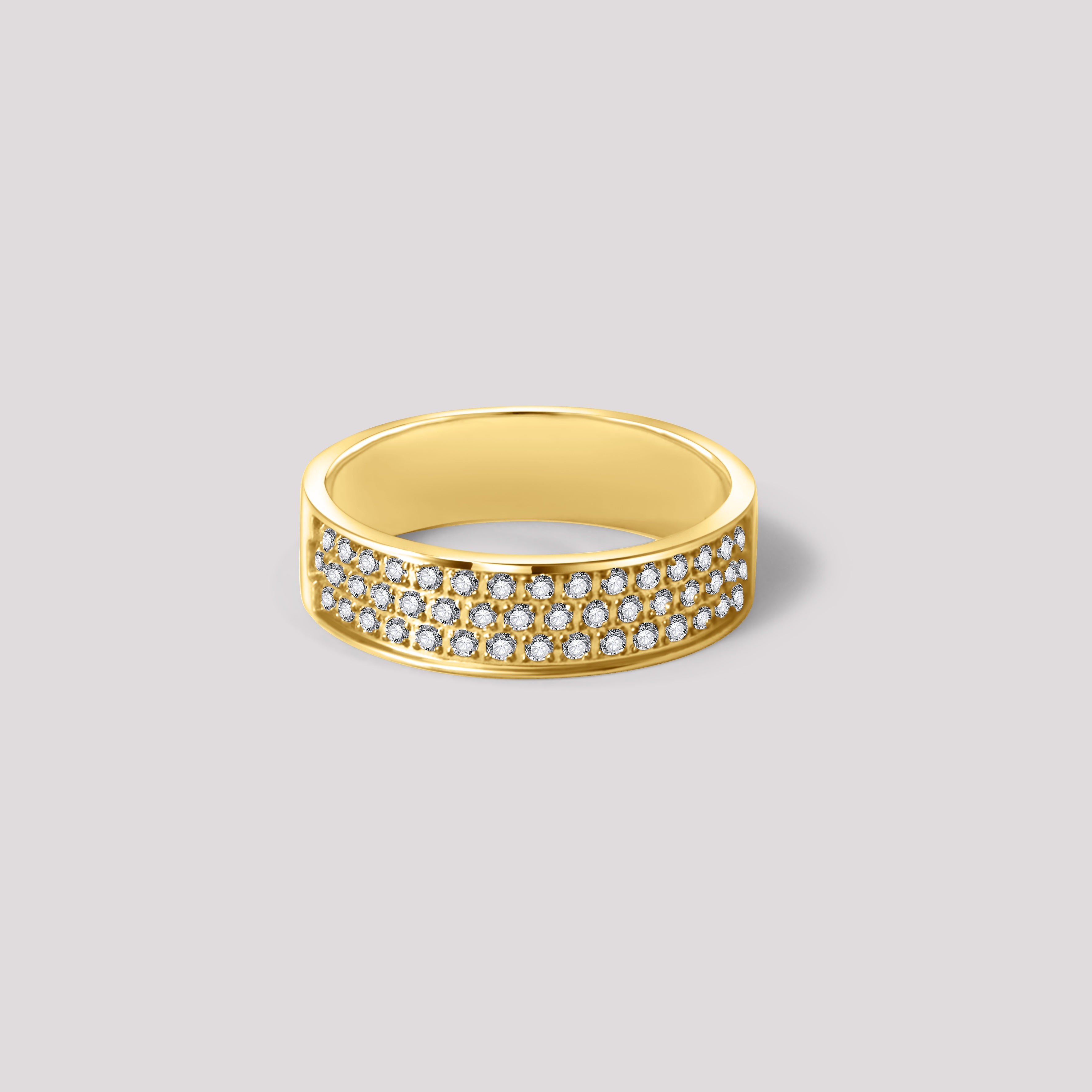 Alexandre 6mm Pave Band Ring