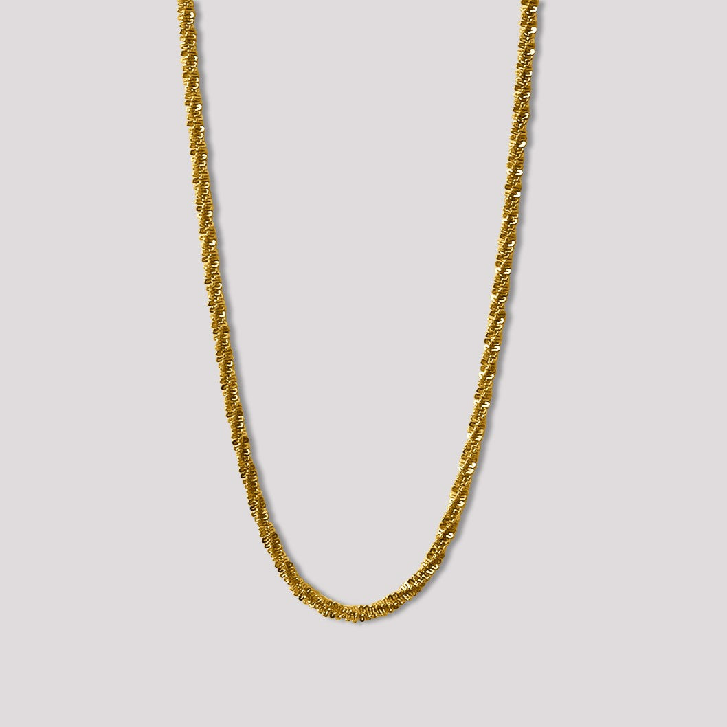 Jacqueline Shiny Twisted Rope Chain Necklace