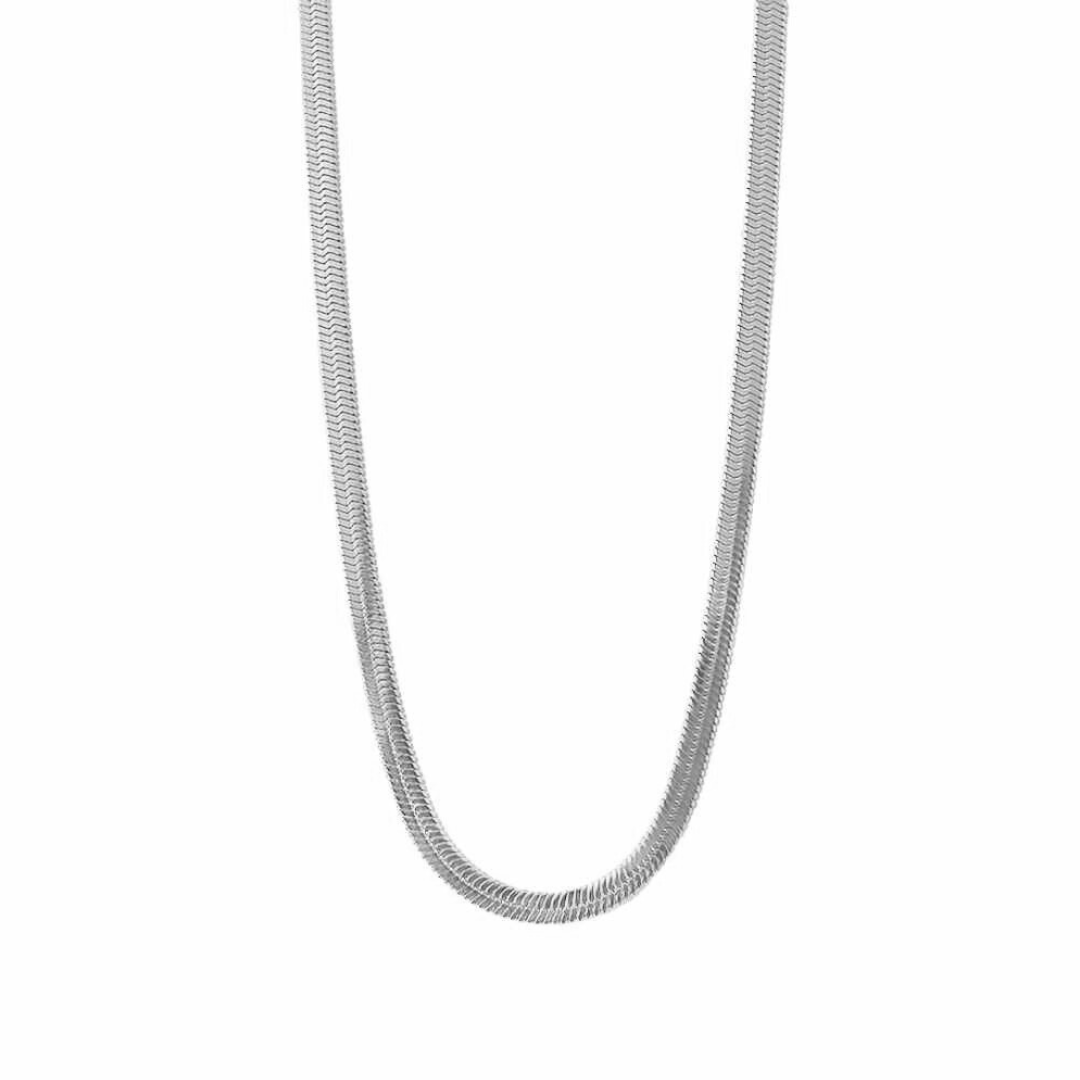 Mila Classic 4mm Herringbone Necklace