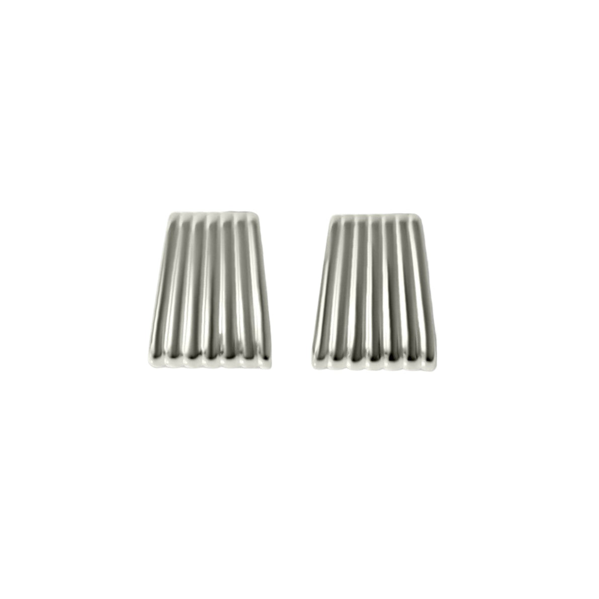 Cerise-Jewelry-Charlotte-Ribbed-Statement-Earrings-Silver