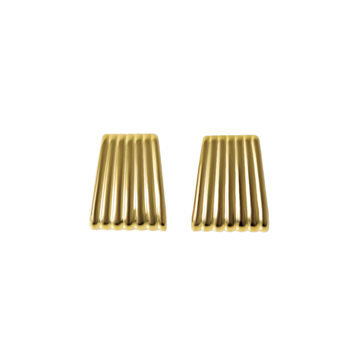 Cerise-Jewelry-Charlotte-Ribbed-Statement-Earrings-Gold