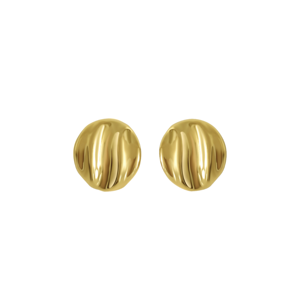 Mae Round Statement Earrings - Cerise Jewelry