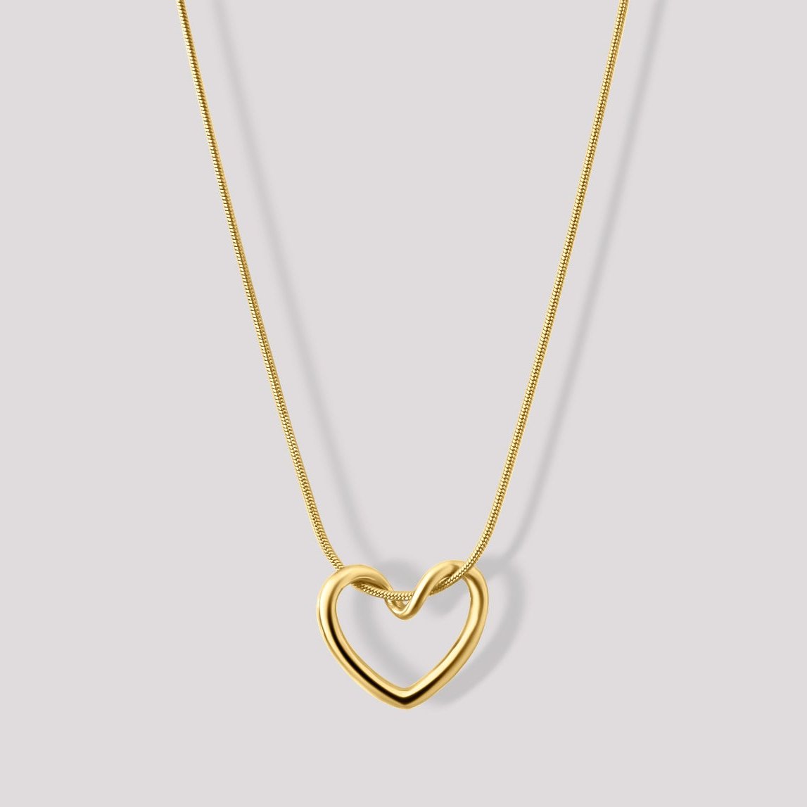 Coeur Dainty Pendant Necklace Gold