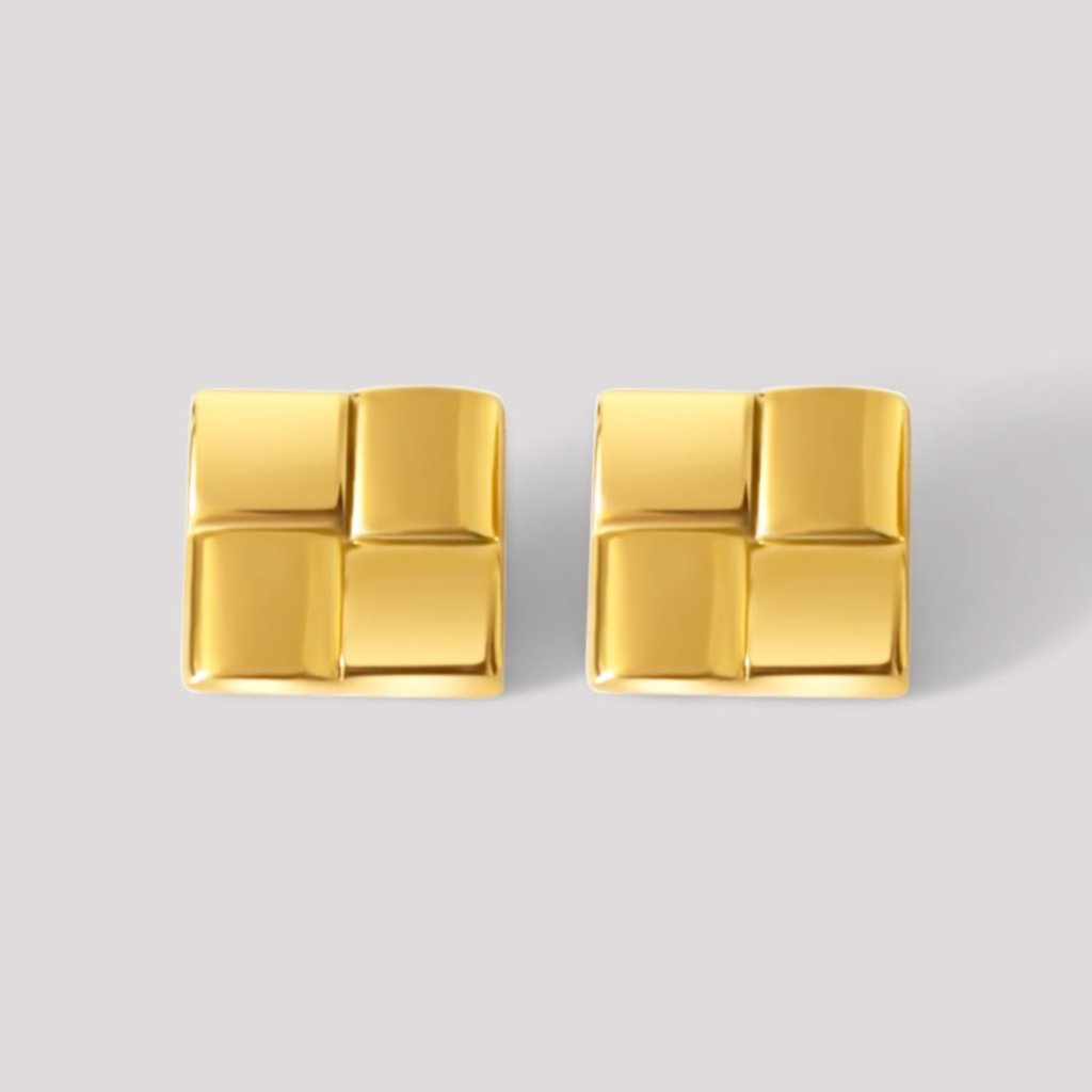 Laurent Oversized Square Statement Earrings