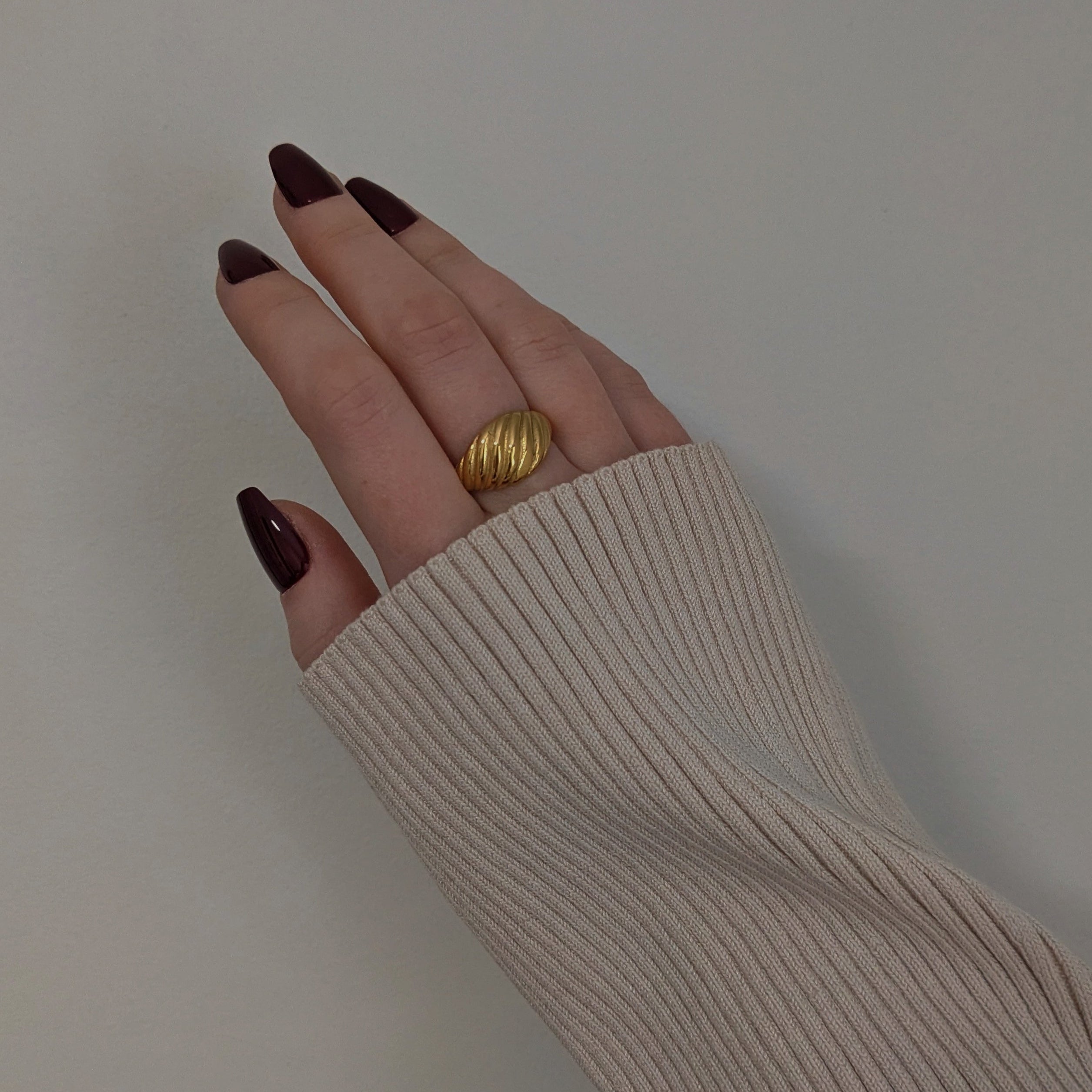 Josette Bold Croissant Ring