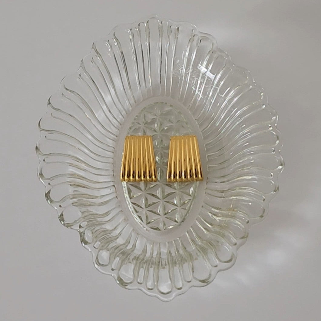 Charlotte RIbbed Statement Earrings