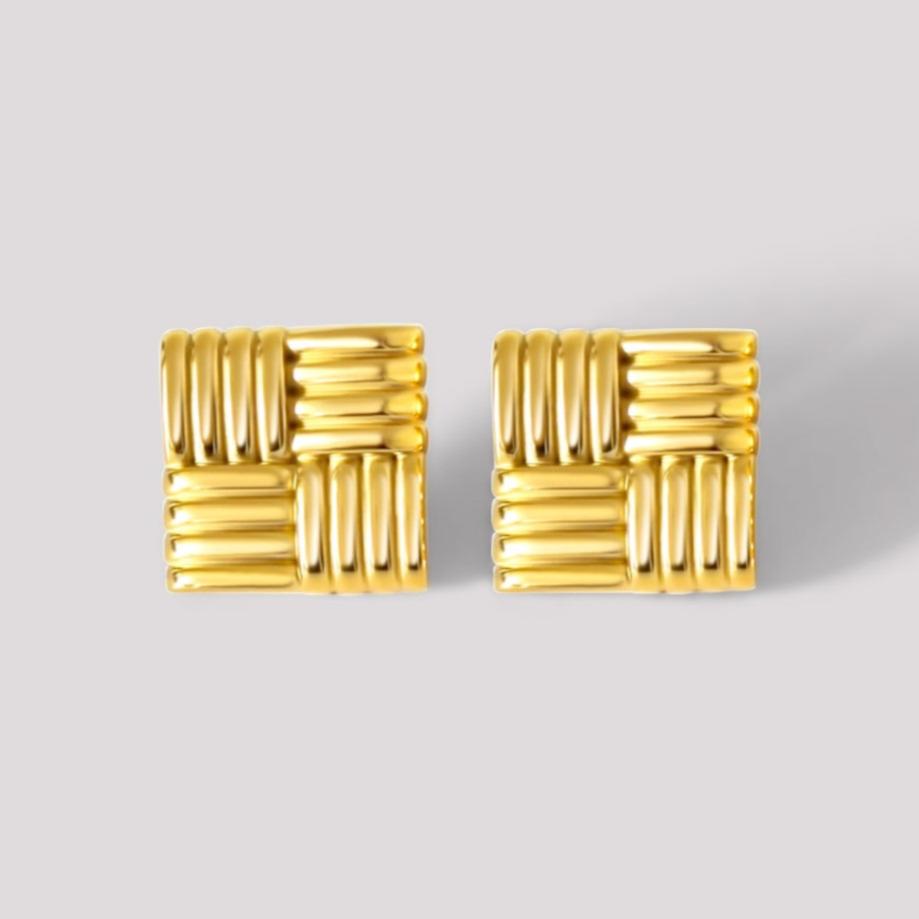 Xavier Oversized Square Statement Earrings