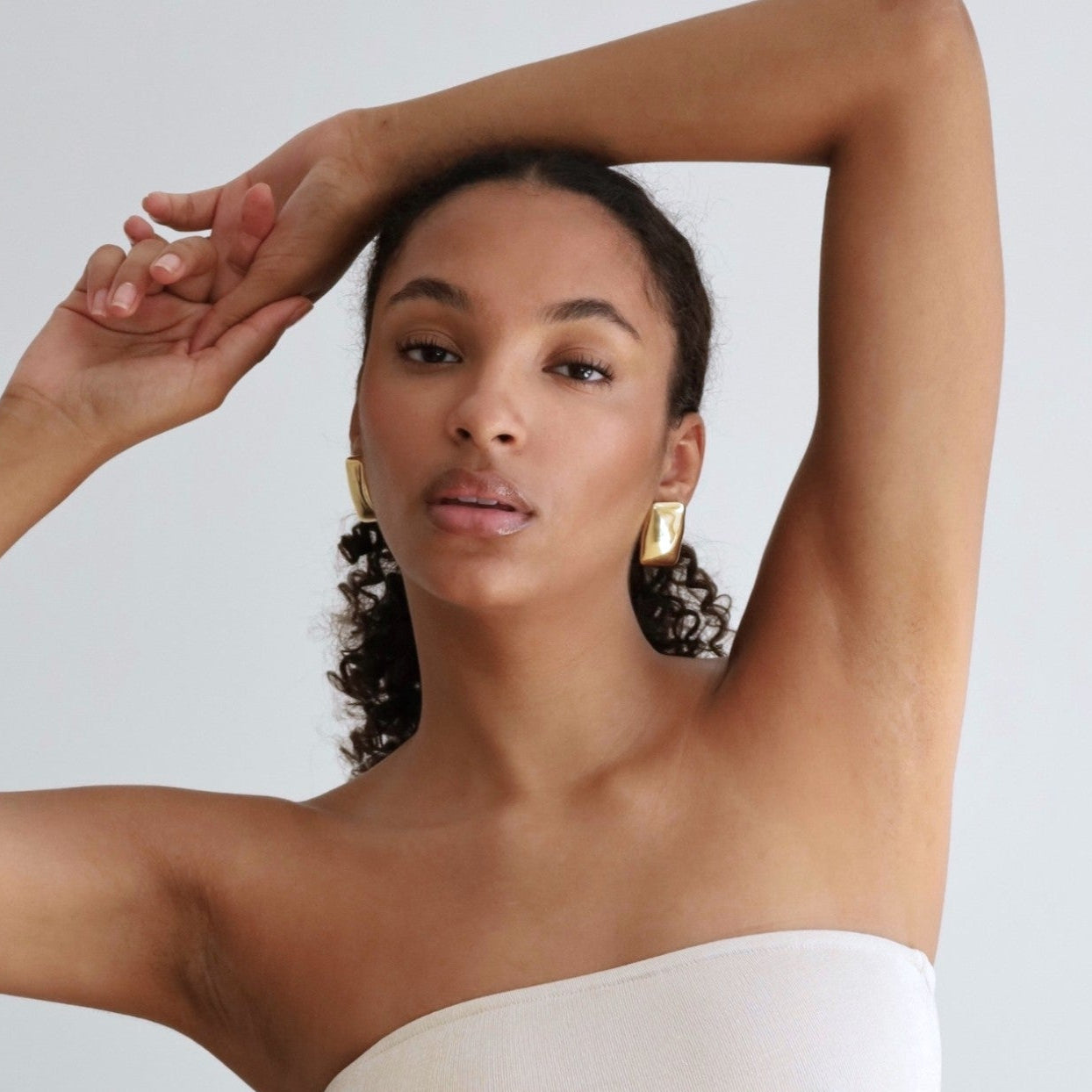 Sabine Mirrored Statement Earrings